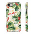 Christmas Holly on a Golden Background - Impact Resistant Phone Case iPhone 8 Glossy
